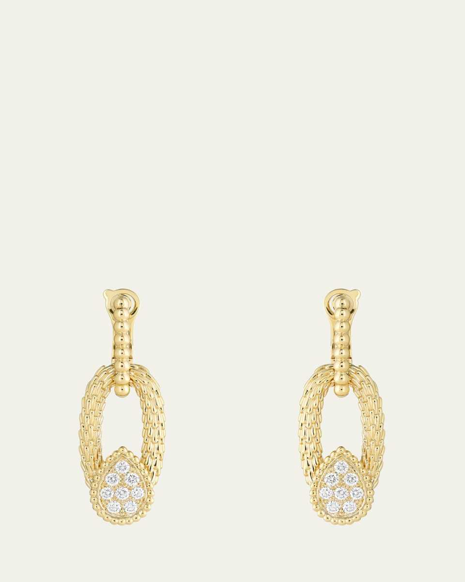 Serpent Boheme 18K Yellow Gold Diamond Pendant Earrings